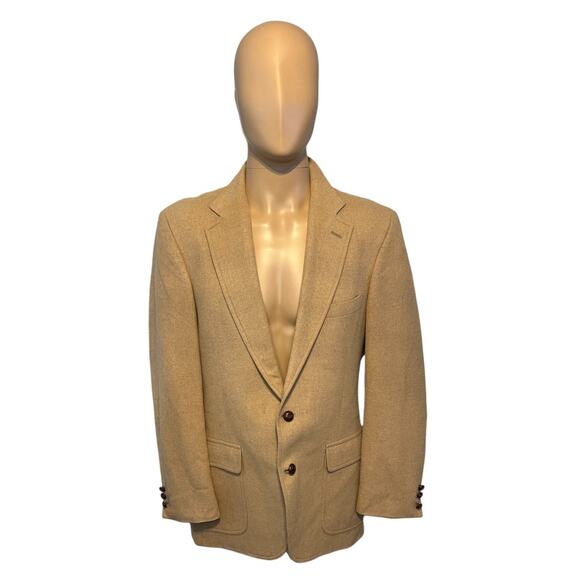 VTG PBM Philadelphia by Dilliard's Camel Hair Sports Coat Mens Sz 42R Tan Jacket - Picture 4 of 8